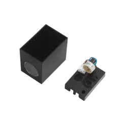Prios aplique exterior Irfan angular negro 10 cm