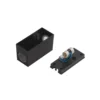 Prios aplique exterior Irfan angular negro 15,5 cm