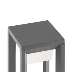Prios, bolardo luminoso LED, 60 cm, antracita, metal, IP54