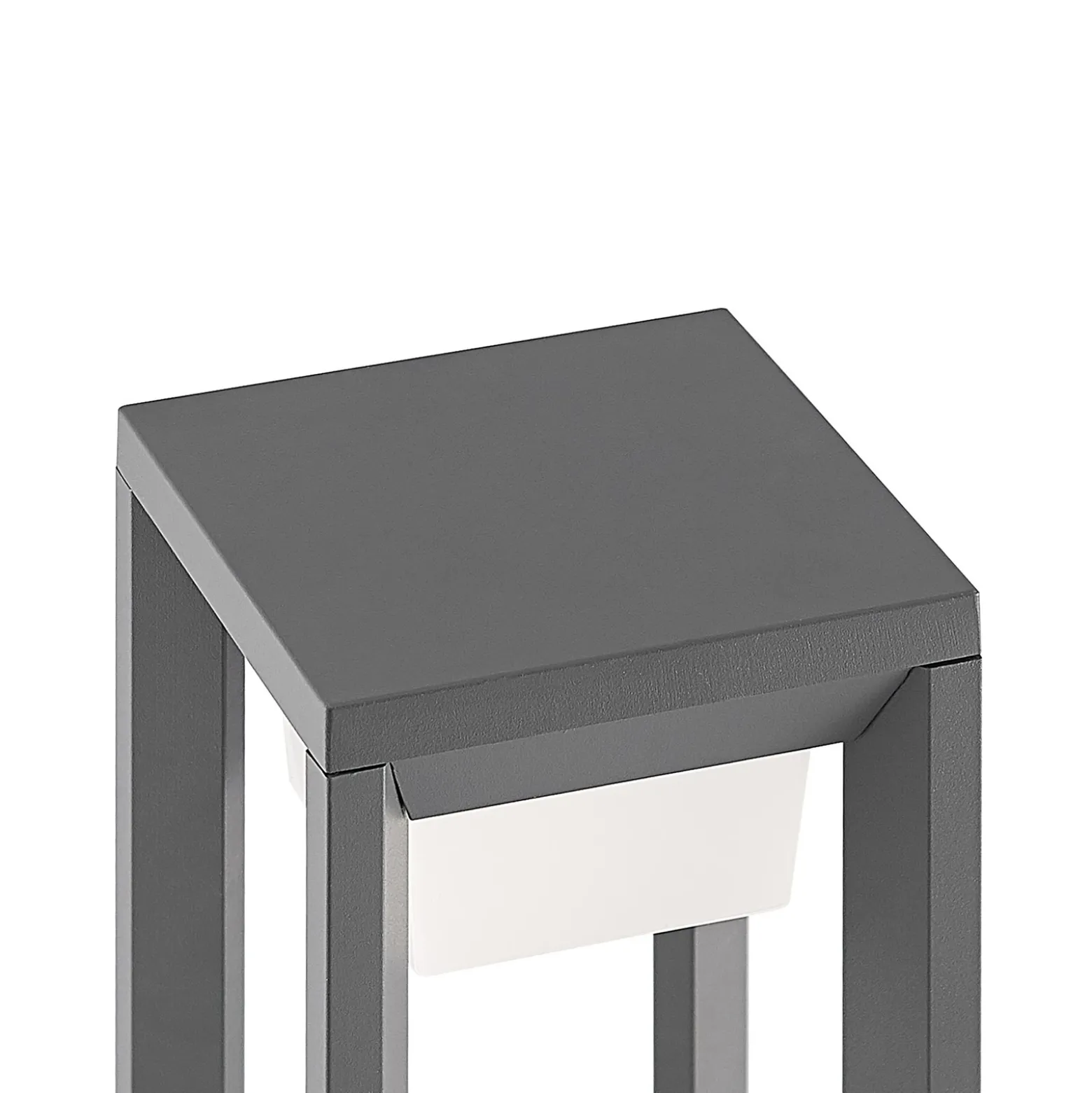 Prios, bolardo luminoso LED, 60 cm, antracita, metal, IP54