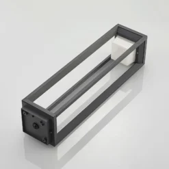 Prios, bolardo luminoso LED, 60 cm, antracita, metal, IP54