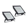 Prios foco exterior LED Maikel, 100 W, metal, juego de 2