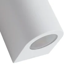 Prios Irfan aplique de exterior redondo blanco 10 cm