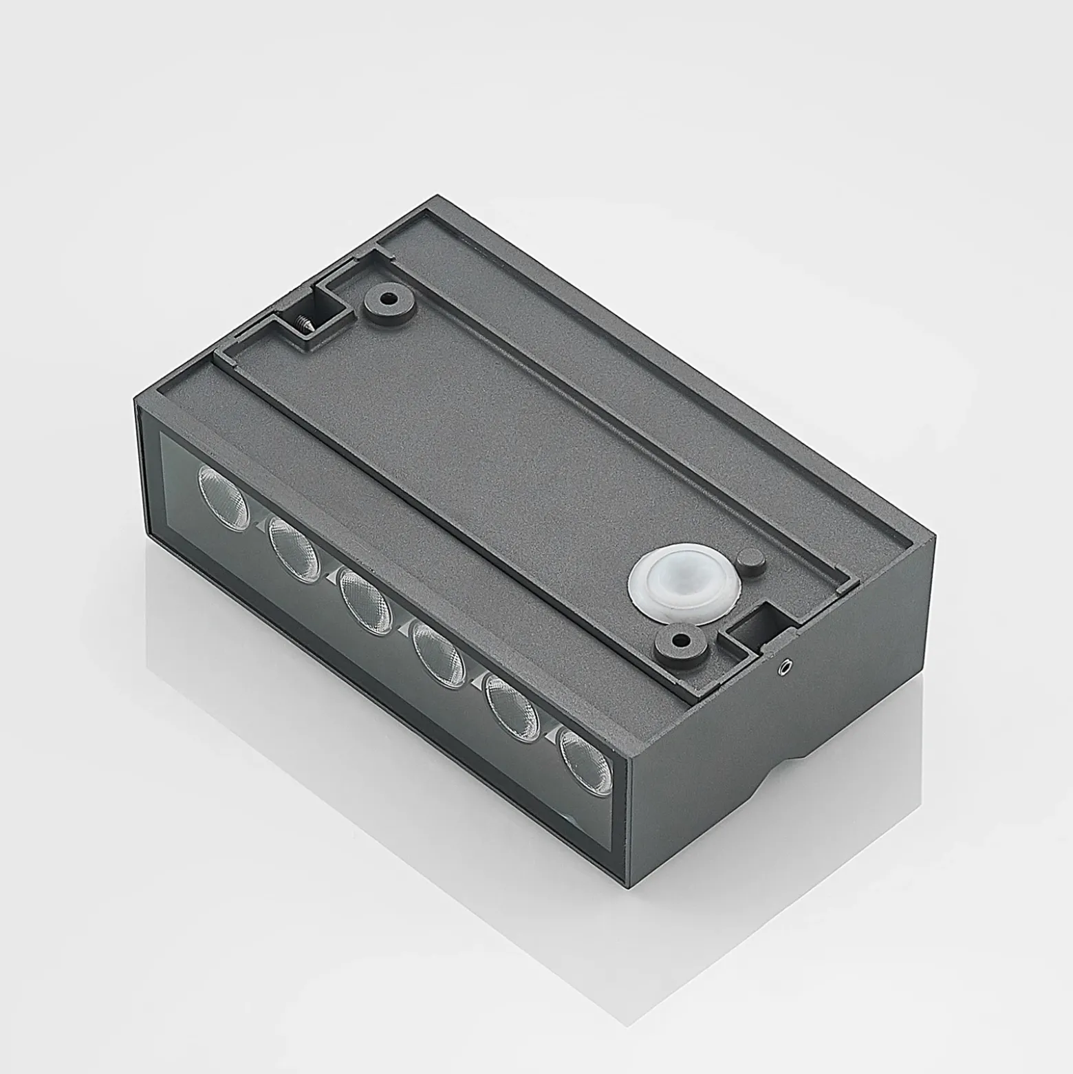 Prios Itarion Aplique para exterior LED, pantalla transparente
