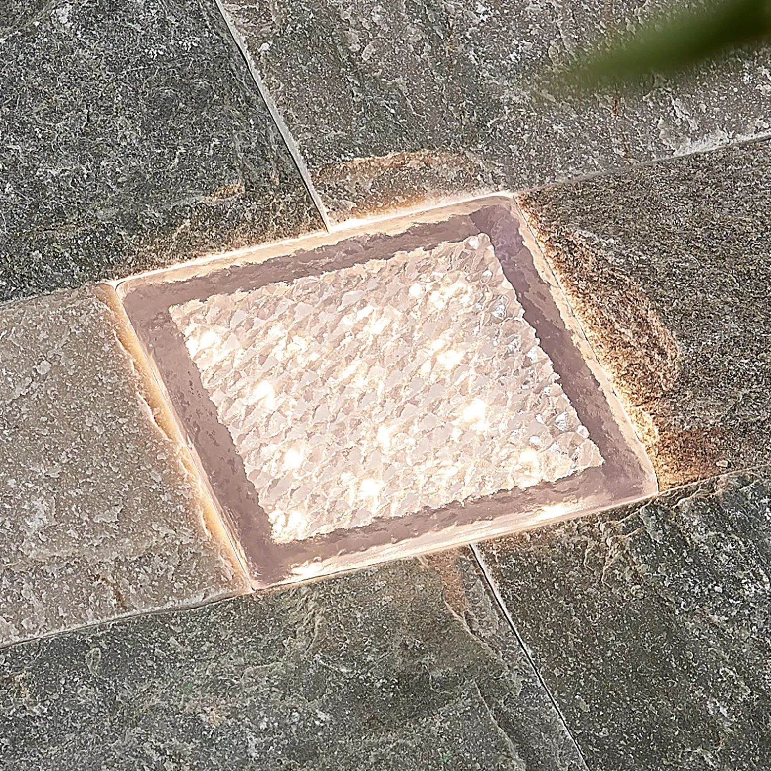 Prios Lámpara de suelo LED empotrable Ewgenie, 10 cm, transparente