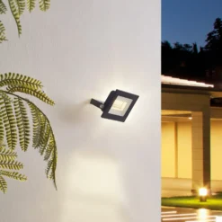 Prios Maikel Foco exterior LED, 20 W, 1500 lm, metal