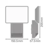Proyector LED con sensor para foco exterior ENDURA PRO FLOOD de OSRAM, blanco,