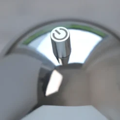 SCHÖNER WOHNEN Lámpara de mesa LED recargable Bellies, cromada, IP54