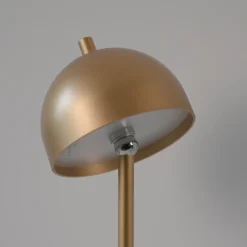 SCHÖNER WOHNEN Lámpara de mesa LED recargable Bellies, color dorado, IP54