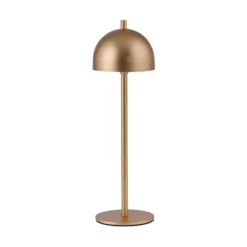 SCHÖNER WOHNEN Lámpara de mesa LED recargable Bellies, color dorado, IP54