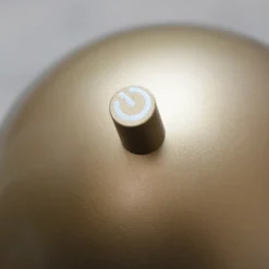 SCHÖNER WOHNEN Lámpara de mesa LED recargable Bellies, color dorado, IP54