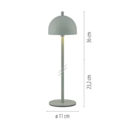 SCHÖNER WOHNEN Lámpara de mesa LED recargable Bellies, despertar primaveral