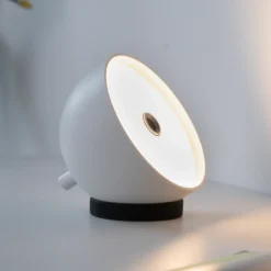 SCHÖNER WOHNEN Lámpara de mesa LED recargable Bellies, blanca, IP54