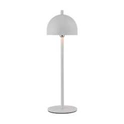 SCHÖNER WOHNEN Lámpara de mesa LED recargable Bellies, blanca, IP54