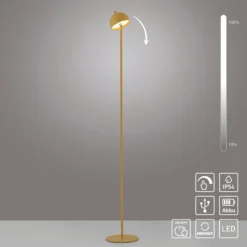 Schöner Wohnen Lámpara de pie LED recargable Bellis, «Magia floral» IP54