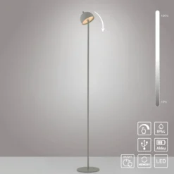 Schöner Wohnen Lámpara de pie LED recargable Bellis, Despertar primaveral