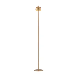 Schöner Wohnen Lámpara de pie LED recargable Bellis, color dorado, IP54