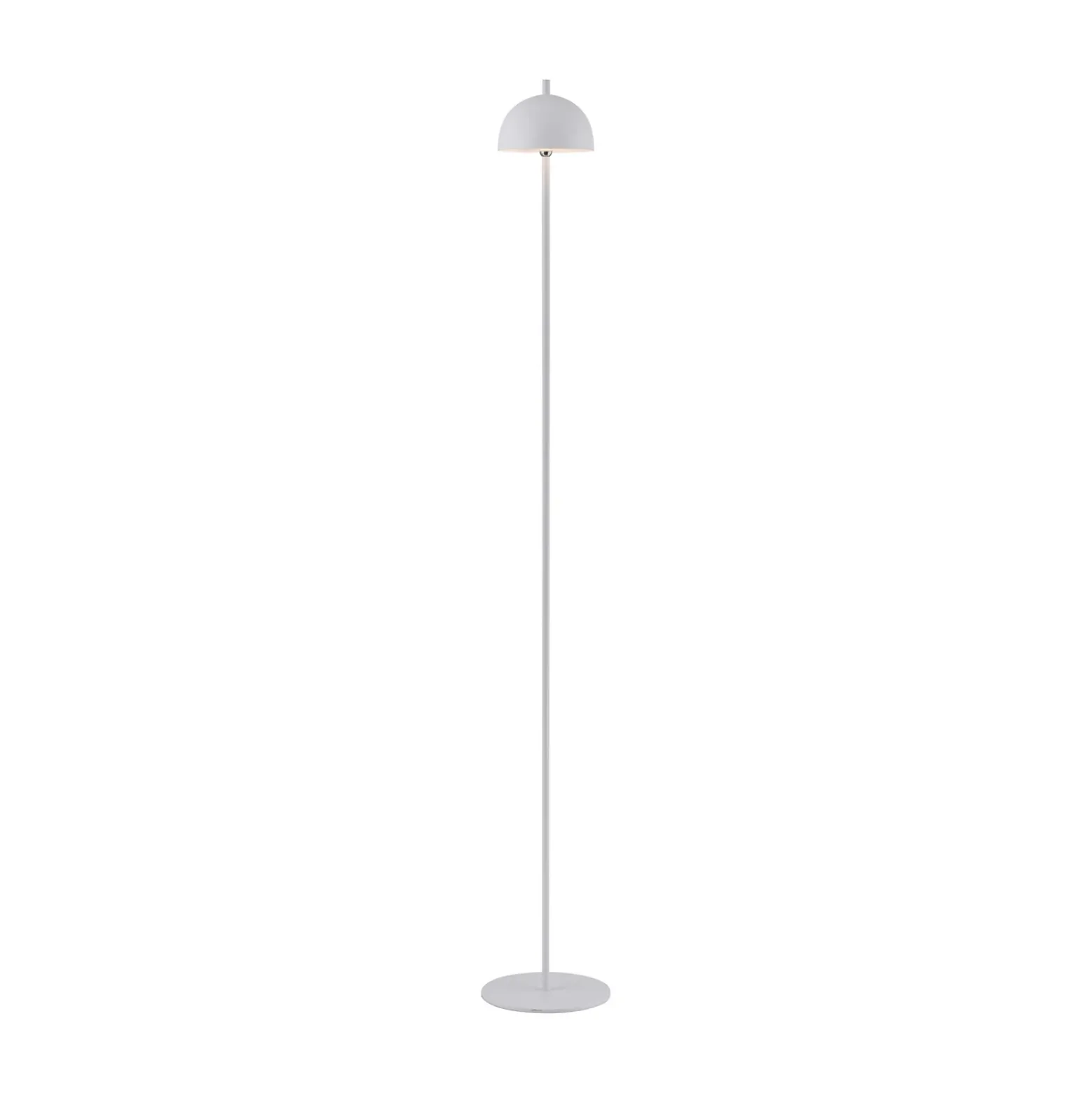 Schöner Wohnen Lámpara de pie LED recargable Bellis, blanca, IP54