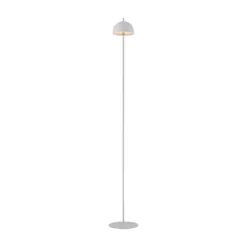 Schöner Wohnen Lámpara de pie LED recargable Bellis, blanca, IP54