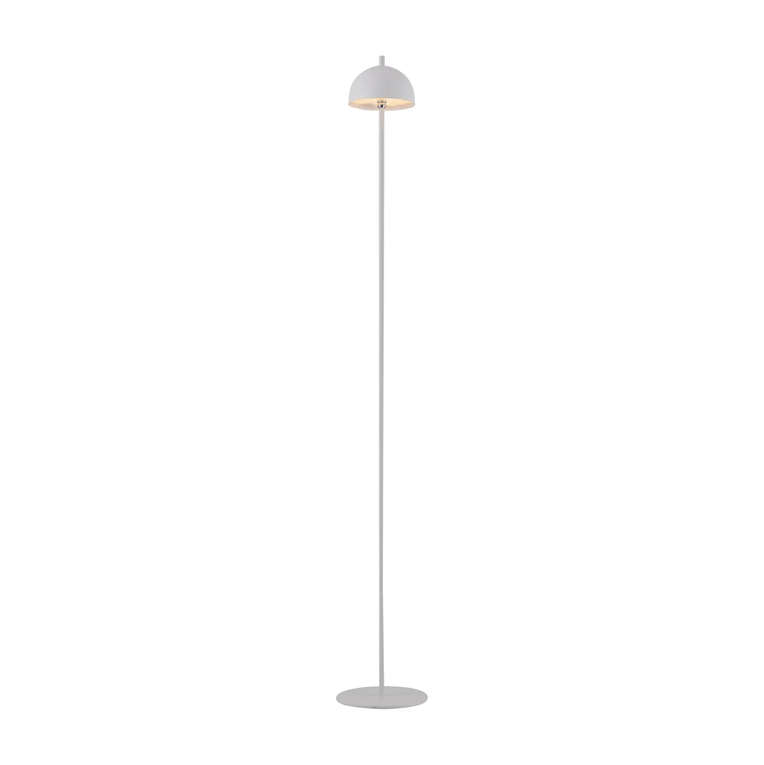 Schöner Wohnen Lámpara de pie LED recargable Bellis, blanca, IP54