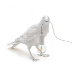 SELETTI Bird Lamp Lámpara decorativa LED, espera, blanco