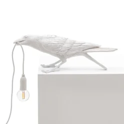 SELETTI Bird Lamp Lámpara decorativa LED, jugando, blanca