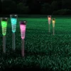 Set de 5 lámparas solares Navin, cambio color RGB