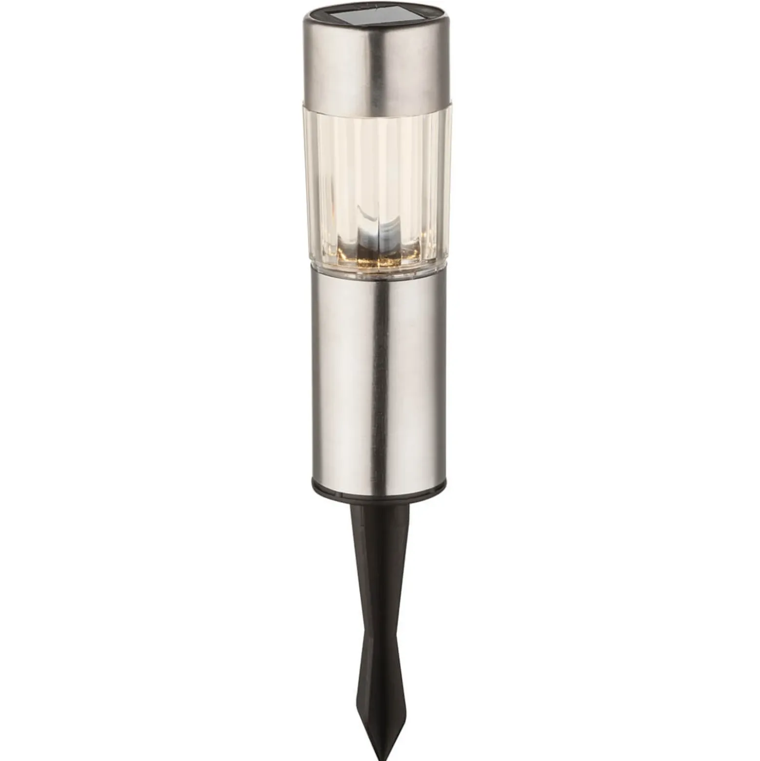 Set 4 ud: lámpara decorativa solar LED Aro, estaca