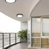 SLC Dio plafón LED IP65 3CCT negro