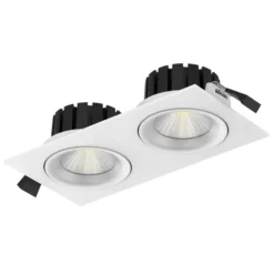 SLC DL04 Square X2 empotrada LED 2700K blanco