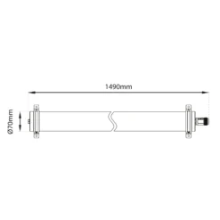 SLC Lava plafón LED de PMMA IP69