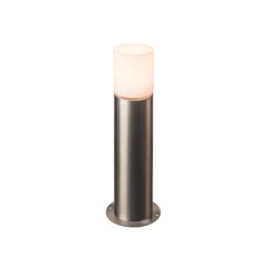 SLV Baliza Rox acrílico, altura 60 cm, gris, acero inoxidable
