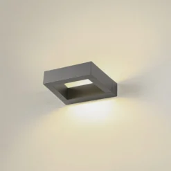 SLV Bookat Aplique de exterior LED con foco indirecto