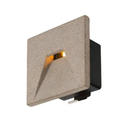 SLV Concreto lámpara de pared LED empotrable IP65, ancha