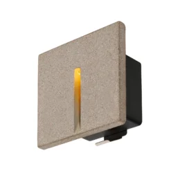 SLV Concreto lámpara de pared LED empotrable IP65, estrecha
