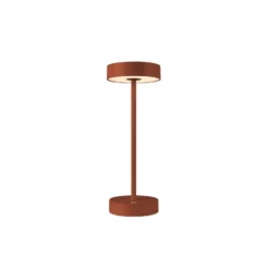 SLV Lámpara LED recargable Vinolina, óxido, CCT, aluminio, altura 32,3 cm
