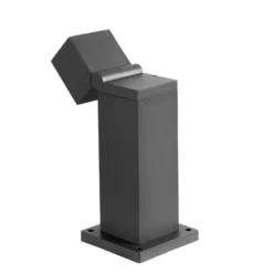 SLV Lámpara sobremuro LED S-Cube 35, antracita, aluminio, altura 35 cm