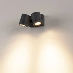 SLV Myra aplique para exterior, 2 luces, antracita