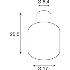 SLV Ovalisk Plafón para exterior LED CCT