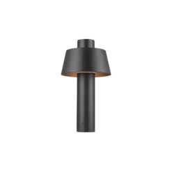 SLV Photoni 45 lámpara sobremuro, negra, aluminio, altura 45 cm