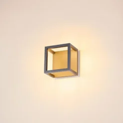 SLV Quadrulo LED lámpara de techo para exterior indir. antracita