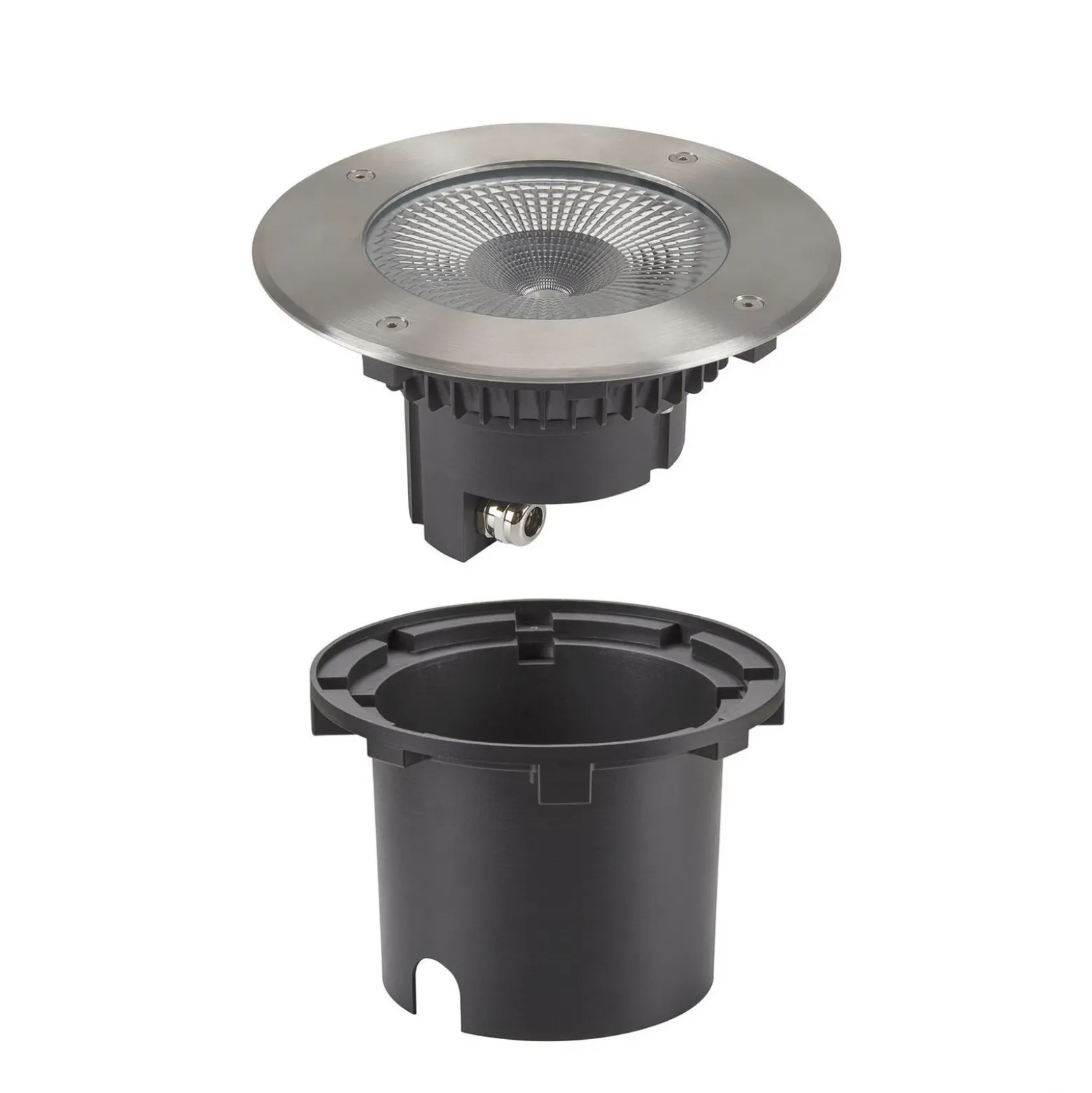 SLV Rocci 200 Lámpara de suelo empotrable LED redonda Ø 20cm