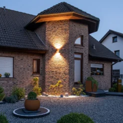 SLV Rusty Aplique de exterior LED cilindro Up/Down