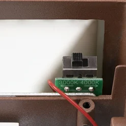 SLV Sitra Aplique de exterior LED Up/Down 30cm óxido