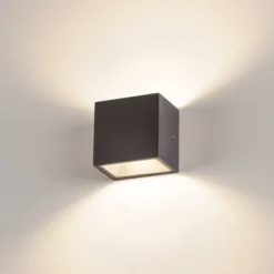 SLV Sitra Cube Aplique para exterior LED, antracita