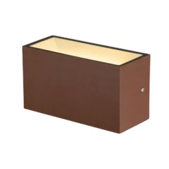SLV Sitra LED aplique de exterior Up/down 20cm óxido