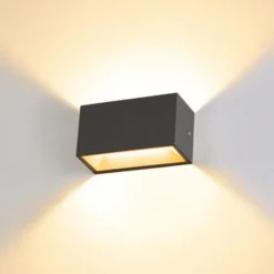 SLV Sitra LED aplique para exterior Up/down 20 antracita