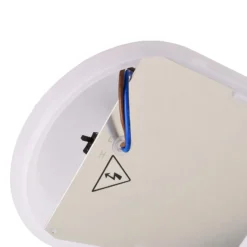 Sotano lámpara resistente a la humedad, negro, interruptor DIP