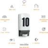 STEINEL L 1 aplique con número de casa con sensor negro