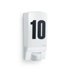 STEINEL L 1 aplique con número de casa con sensor blanco